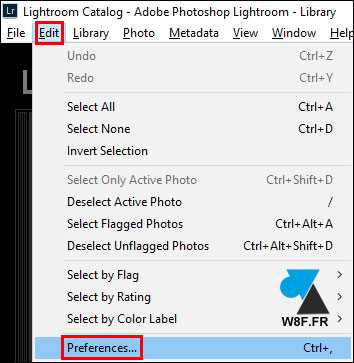 Adobe Lightroom: cambiar el idioma del software 2