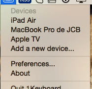 1Teclado: un solo teclado para Mac, iPad, iPhone, AppleTV....