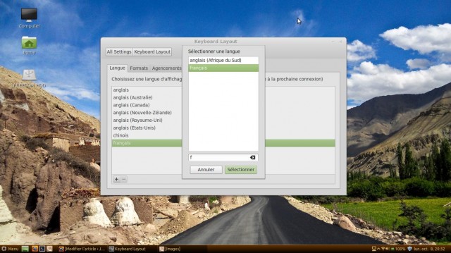 Linux Mint Cinnamon Teclado francés 2