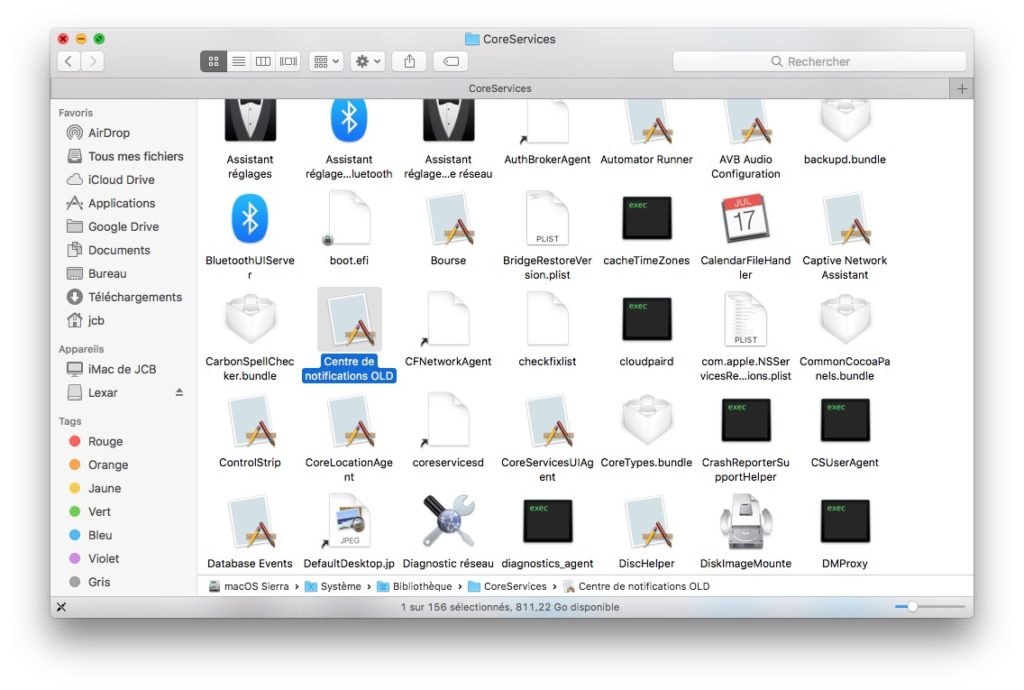 Eliminar el Centro de notificaciones de Mac OS Sierra (10.12) 5