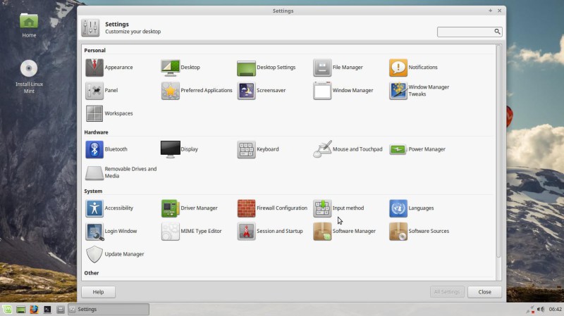 Linux Mint 18.1 "Serena" Xfce en versión BETA 7