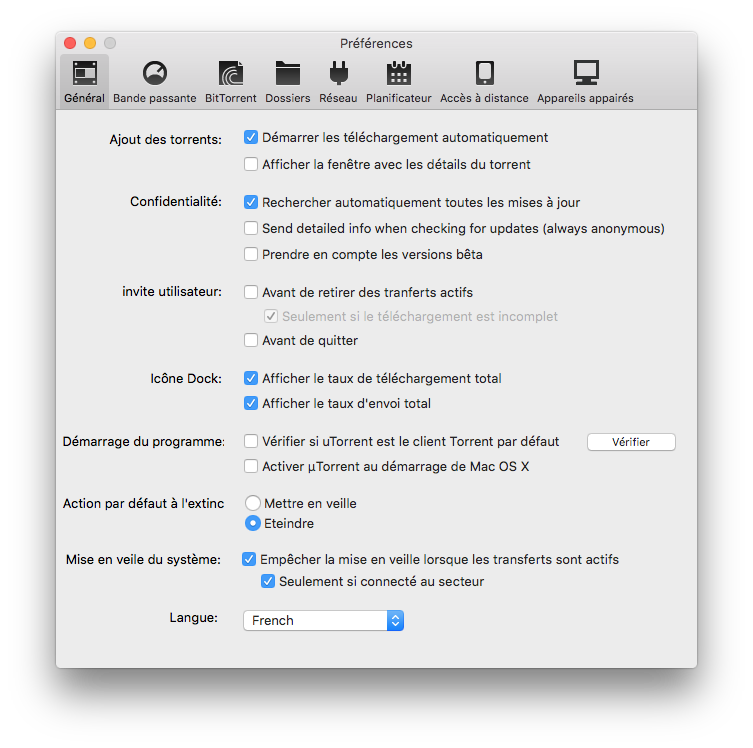 Configurar uTorrent El Capitan (Mac OS X 10.11) 2