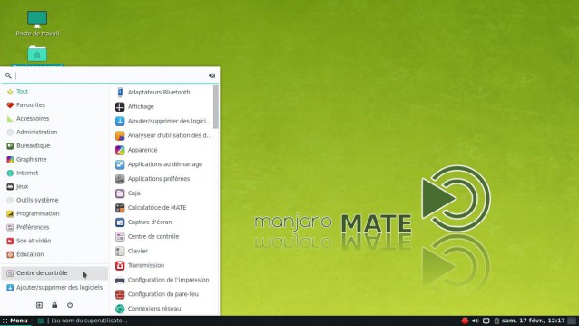 Manjaro Linux 17.1.4 con Mate 3