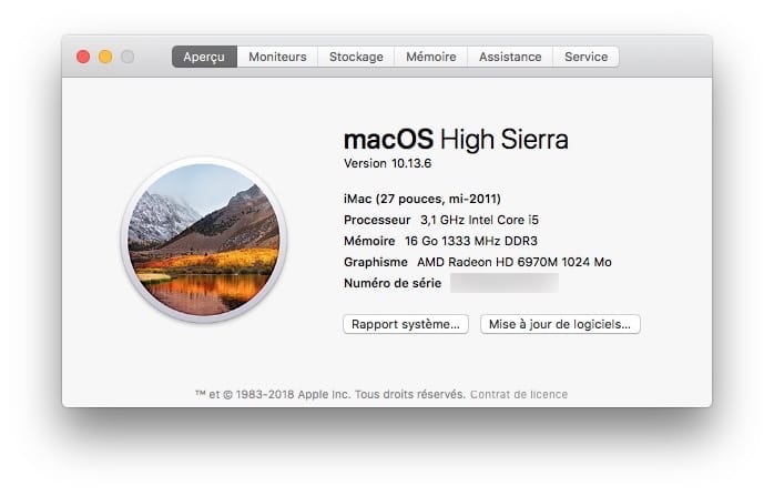 macOS High Sierra 10.13.6 actualizado para Mac 1
