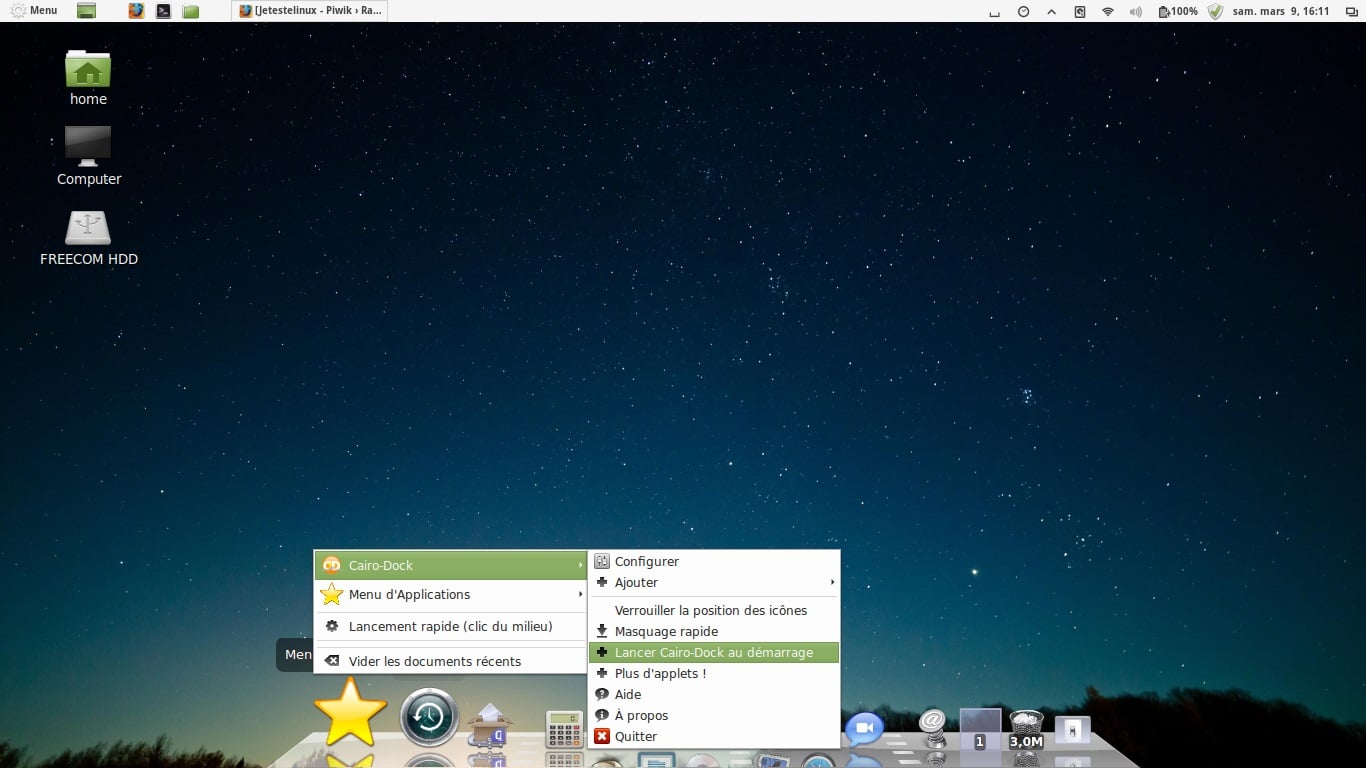 Linux Mint, instalar Cairo-Dock 1