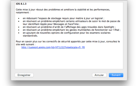 iOS 8.1.3 para iPhone, iPad, iPod: actualización