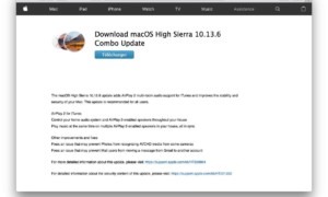 macOS High Sierra 10.13.6 actualizado para Mac
