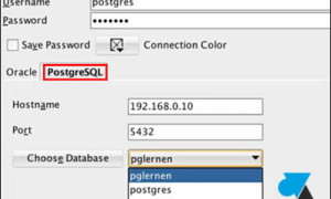 Gestión de PostgreSQL con Oracle SQL Developer