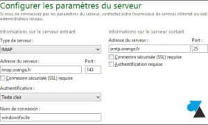 Windows Live Mail: añadir una dirección Orange