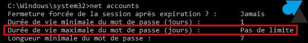Windows Server 2016: eliminar la expiración de la contraseña