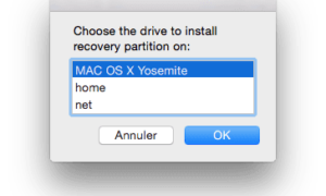 Crear una partición de recuperación HD de Yosemite (Mac OS X 10.10)