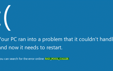 Corregido: BAD_POOL_CALLER error en Windows 10/8/7