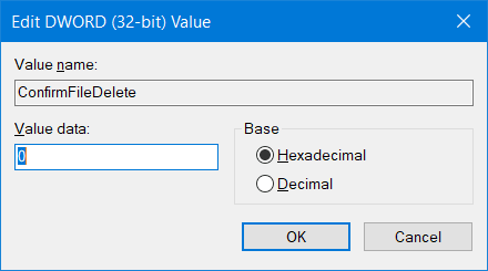 Habilitar, deshabilitar el cuadro de confirmación de eliminación para la papelera de reciclaje en Windows 10/8/7