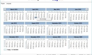 Desktop.Calendar.Tray.OK es una aplicación básica de Calendar para Windows