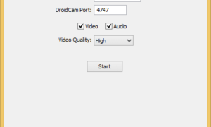 Usar el teléfono Android como cámara web para PC con Windows usando DroidCam
