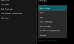 Establecer imágenes Bing y Spotlight como fondo o pantalla de bloqueo en Windows 10, automáticamente