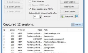 Grabar tráfico web con FiddlerCap para Windows