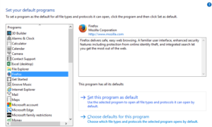 Cómo configurar o cambiar el navegador o los programas predeterminados en Windows 10