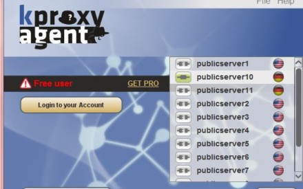 KProxy: Proxy web anónimo gratuito