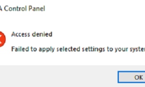 Acceso al panel de control de NVIDIA denegado - No se aplica la configuración