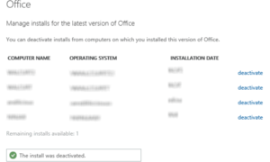 Cómo desactivar Office si ve un mensaje de Instalar límite alcanzado