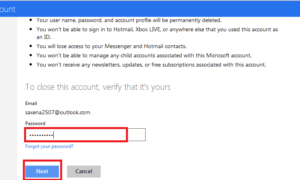 Cómo eliminar o cerrar una cuenta de correo electrónico de Outlook.com de forma permanente