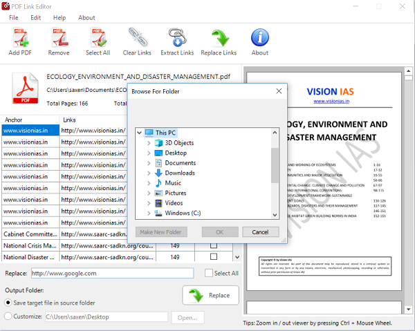 PDF-Link-Editor-Extract-links