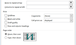 Cómo seleccionar una línea o columna como título de impresión de un informe de Microsoft Excel