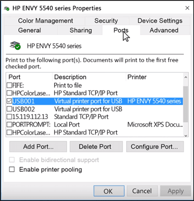 Ports-list