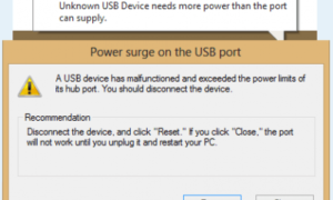 Corregir el error de sobrecarga en el puerto USB de Windows 10