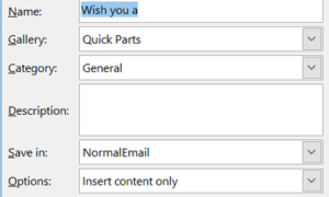 Cómo usar Quick Parts para pegar texto de Microsoft Word a Outlook
