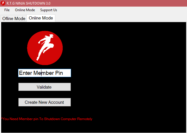 Ninja Shutdown le permite programar el apagado, reinicio o cierre de sesión de un ordenador.