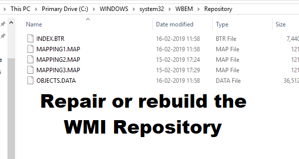 Cómo reparar o reconstruir el Repositorio WMI en Windows 10 1