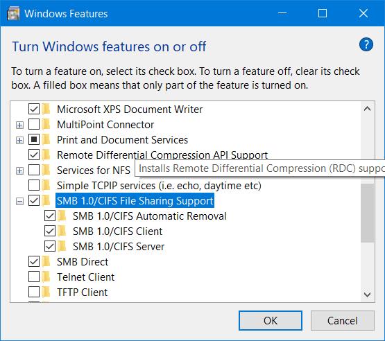 Cómo comprobar la versión SMB en Windows 10/8/7 1