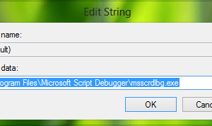 Cómo establecer el depurador de scripts predeterminado utilizando el Registro en Windows
