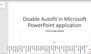 Cómo desactivar la función de ajuste automático del tamaño del texto en PowerPoint