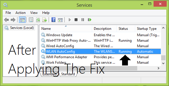 Windows no pudo iniciar el servicio WLAN AutoConfig en Windows 6