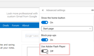 Habilitar Adobe Flash Player en IE, Chrome, Firefox, Edge, Opera