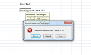 Cómo añadir mensajes de error en Microsoft Excel
