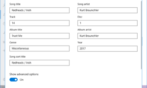 Cómo editar metadatos de música en Windows 10