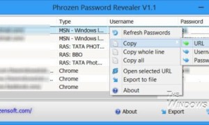 Phrozen Password Revealer & Recovery Tool le permite recuperar contraseñas olvidadas o perdidas