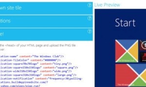 Crear Live Tiles para sitios web anclados en Windows 8.1