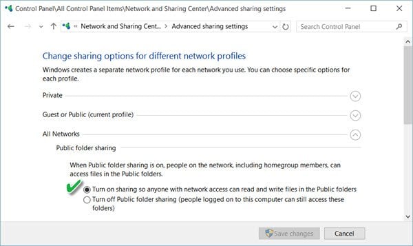 Compartir o transferir archivos entre cuentas de usuario en Windows 10/8/7