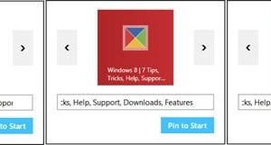 Pin sitio web Azulejo o acceso directo a la pantalla de inicio en Windows 8.1