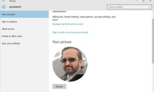 Eliminación de imágenes de cuentas de usuario antiguas en Windows 10