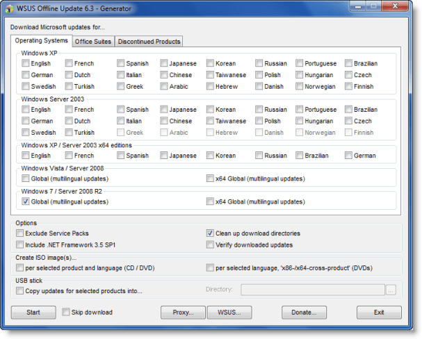 Windows Update Standalone Installer atascado en Buscar actualizaciones en este equipo