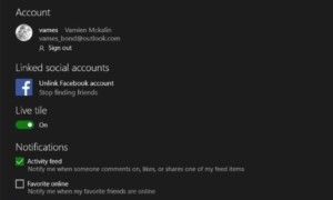 Cómo encontrar amigos de Facebook en Xbox Live con la aplicación Xbox de Windows 10