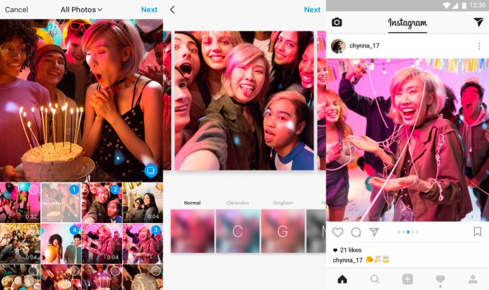 Instagram lanza la función de álbum para compartir hasta 10 fotos a la vez 2