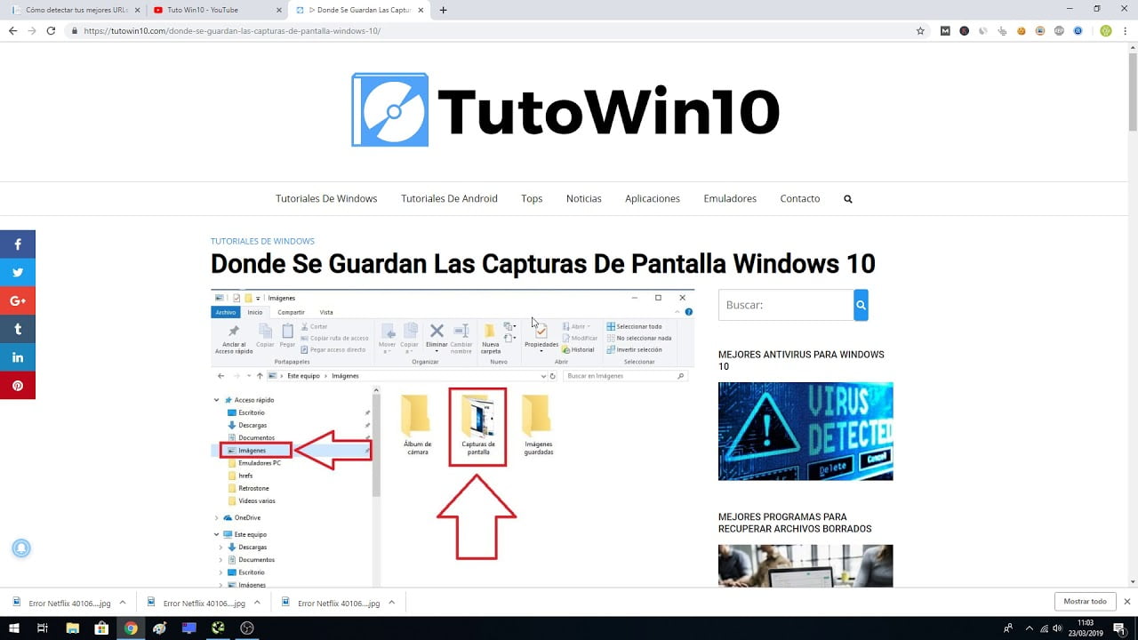 ¿Dónde se Guardan las Capturas de Pantalla en Windows 10?