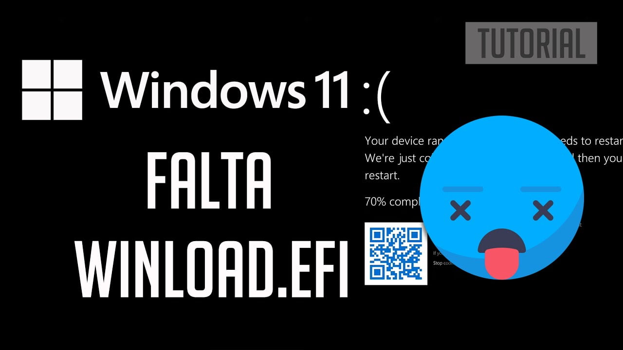Corregir el error de falta de archivo winload efi en windows 10